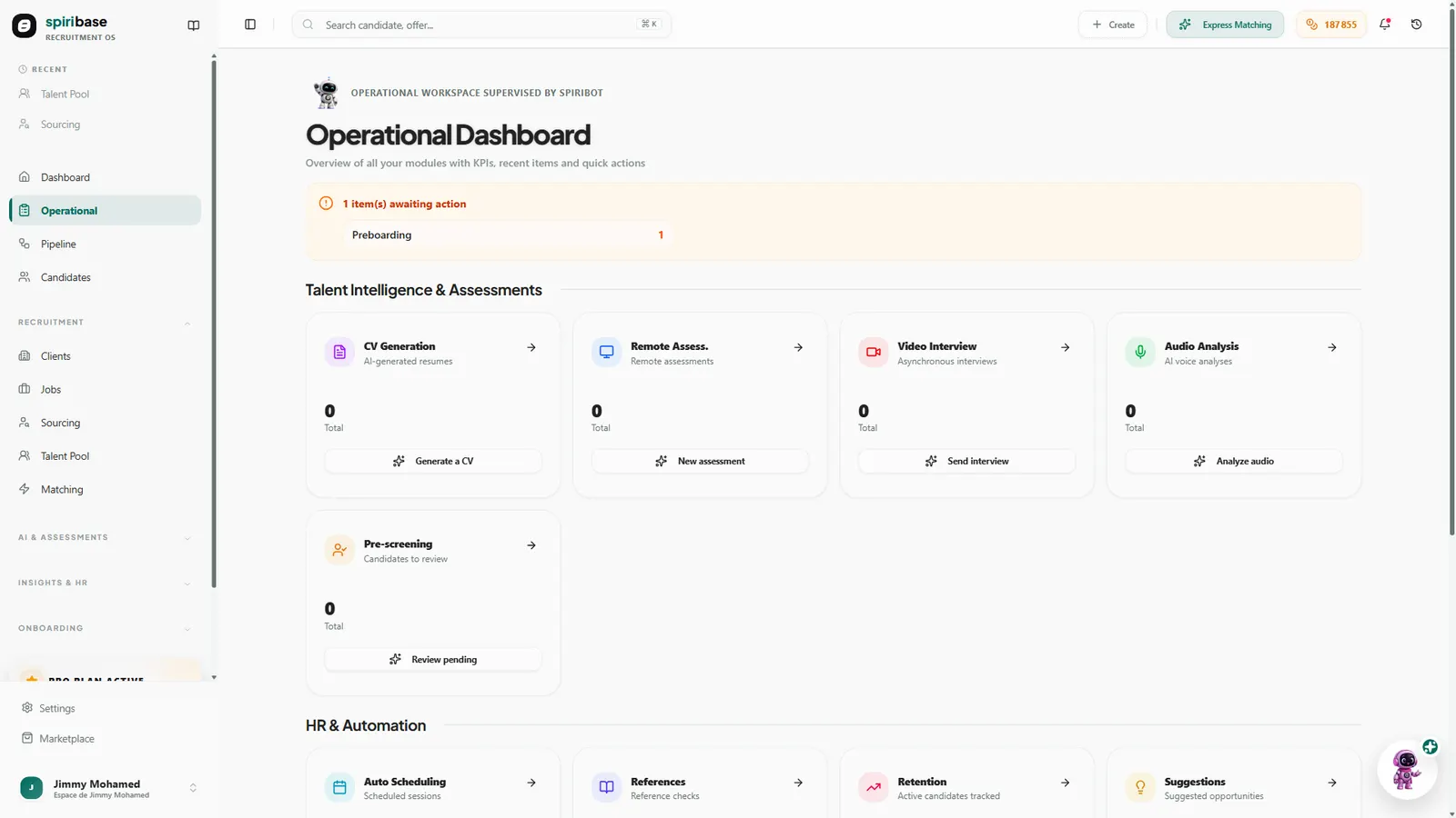 Le tableau de bord opérationnel : ce qui attend une action aujourd'hui